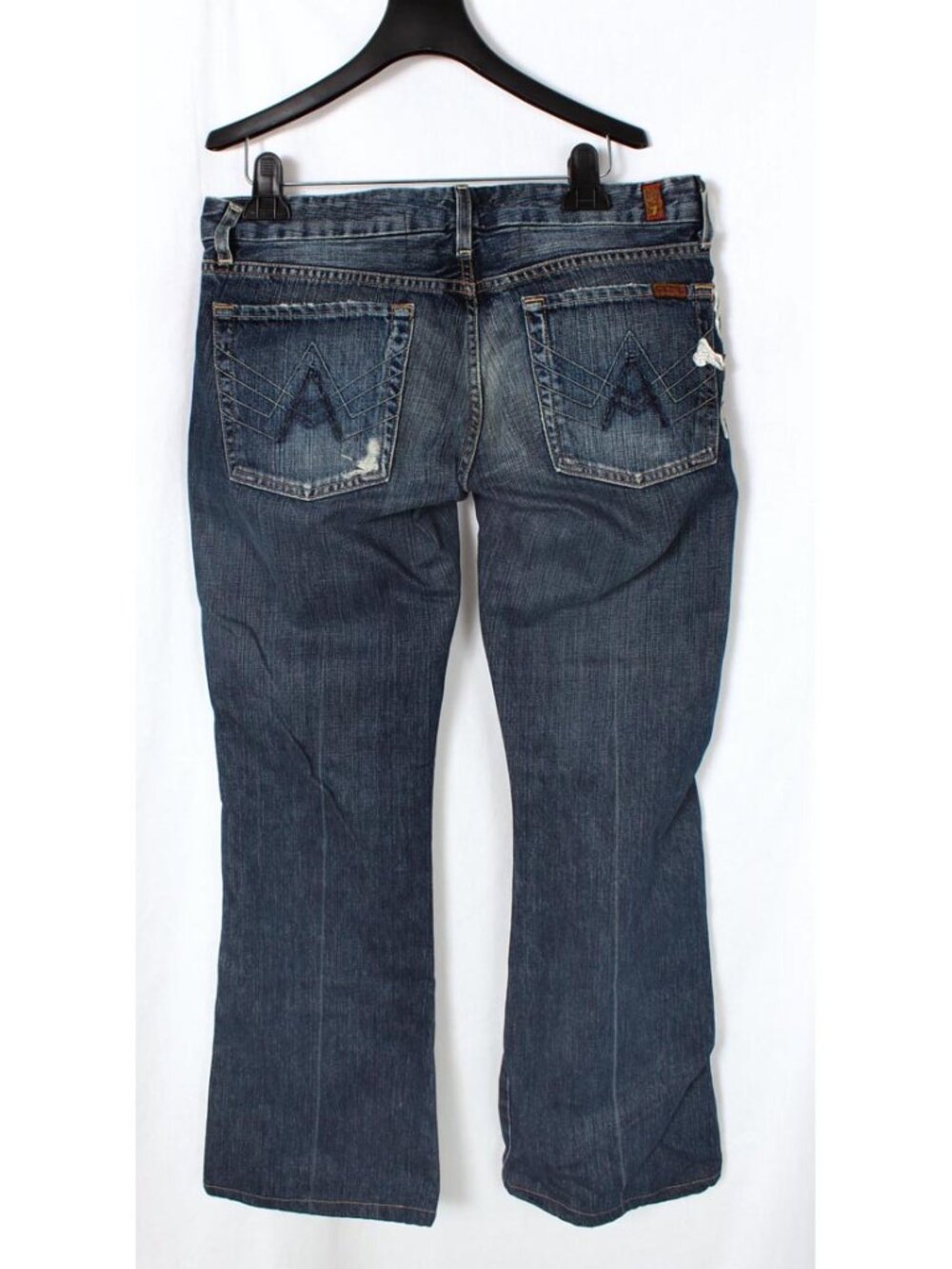 7 For All Mankind Skull Women's Jeans Size 31 - Picture 3 of 7